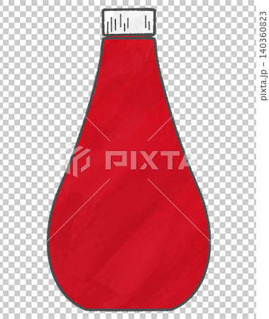 番茄醬瓶的簡單插圖 番茄醬瓶的簡單插圖 140360823