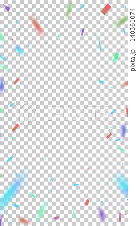 Colorful confetti, streamers falling on transparent background for celebrations aspect ratio 9 16 Colorful confetti, streamers falling on transparent background for celebrations aspect ratio 9 16 140361074
