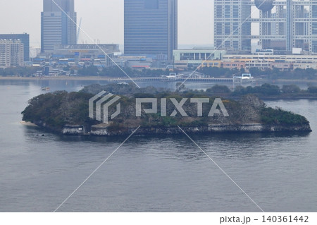 第六台場とお台場海浜公園・フジテレビ方面（東京都港区） 140361442