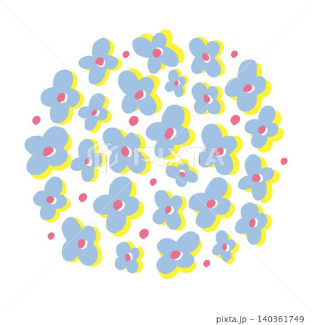 ピンクのお花の紫陽花 140361749