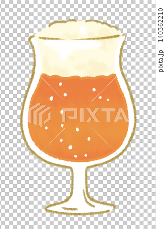 Illustrations of beer in a glass Illustrations of beer in a glass 140362210