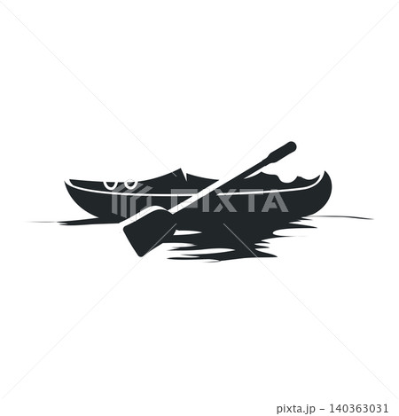 Kayak Logo Design Template for Sports, Adventure and Outdoor Club Kayak Logo Design Template for Sports, Adventure and Outdoor Club 140363031