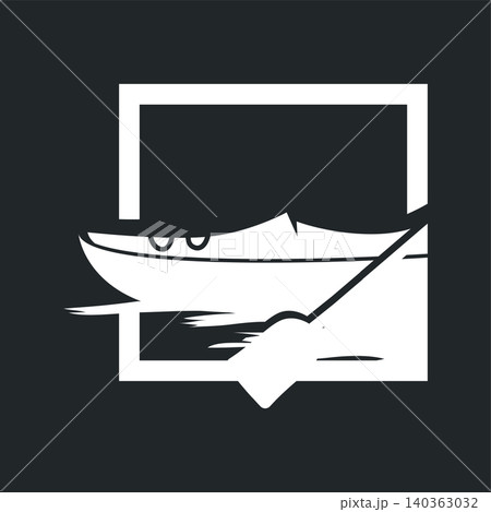 Kayak Logo Design Template for Sports, Adventure and Outdoor Club 140363032