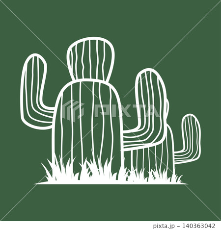 Natural Desert Cactus Logo Template Clean Cactus Silhouette Design Natural Desert Cactus Logo Template Clean Cactus Silhouette Design 140363042