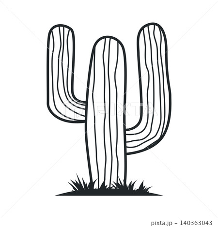 Natural Desert Cactus Logo Template Clean Cactus Silhouette Design Natural Desert Cactus Logo Template Clean Cactus Silhouette Design 140363043