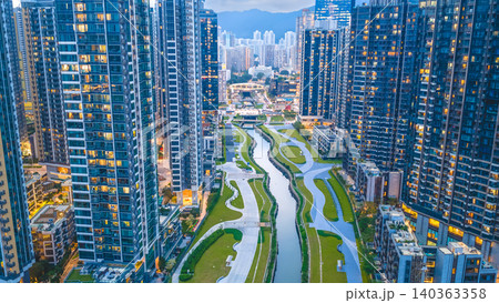 May 22 2026 HONG KONG, CHINA. Kai Tak River urban park May 22 2026 HONG KONG, CHINA. Kai Tak River urban park 140363358