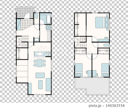 Floor plan of a 3LDK house | House, Detached house Floor plan of a 3LDK house | House, Detached house 140363556