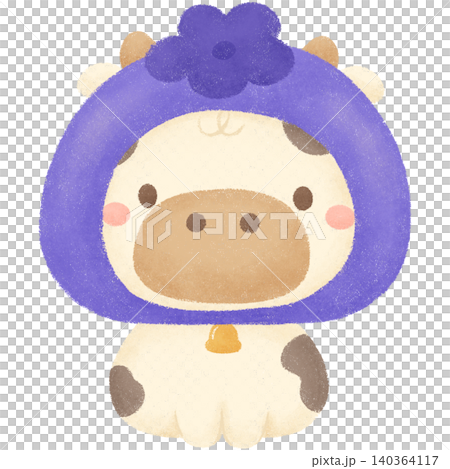 Cow and blueberries Cow and blueberries 140364117