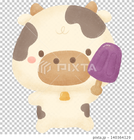 Cow and blueberries Cow and blueberries 140364129