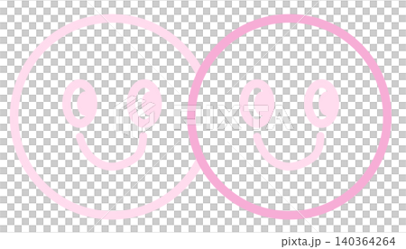 Hand drawn two happy faces in pink outline for sticker, clip arts, tattoo, decorations, shirt print, card, social media post, positive vibe, kid colouring book, mood, feelings, emotion, expression Hand drawn two happy faces in pink outline for sticker, clip arts, tattoo, decorations, shirt print, card, social media post, positive vibe, kid colouring book, mood, feelings, emotion, expression 140364264