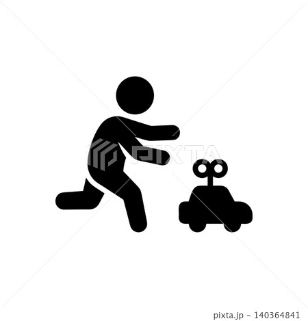 Playing Windup Car Icon 140364841