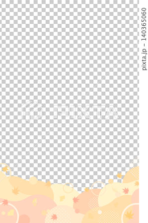 Autumn Leaves Pastel Abstract Frame 2_Vertical 140365060