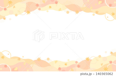 紅葉のパステル抽象フレーム3_横 紅葉のパステル抽象フレーム3_横 140365062