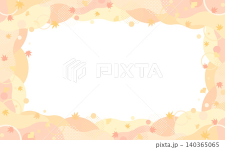 紅葉のパステル抽象フレーム4_横 紅葉のパステル抽象フレーム4_横 140365065