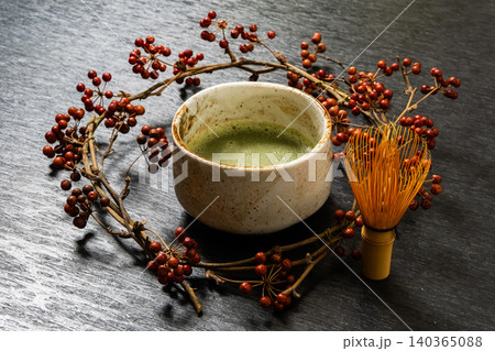 抹茶　green tea made in Japan 140365088