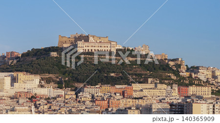 Castel Sant'Elmo and Certosa di San Martino on the top of the city in Naples,Italy. 140365909