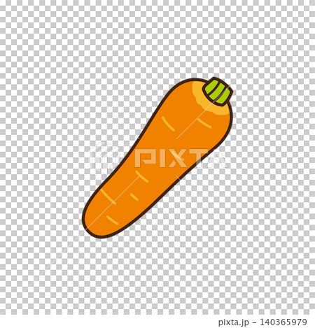 Simple and cute carrot vector illustration Simple and cute carrot vector illustration 140365979
