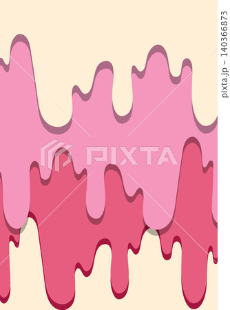 Abstract Pink and Red Melting Ice Cream Drip Vector Background 140366873
