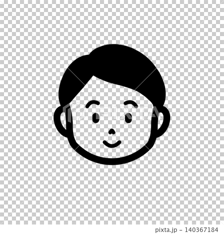 簡單的男性臉部圖標 140367184