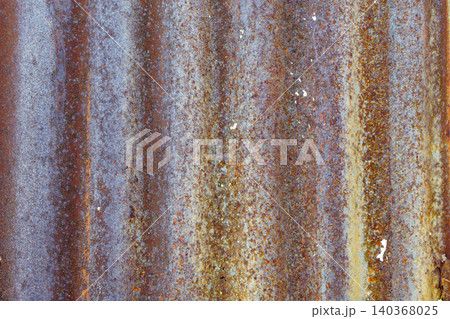 Weathered corrugated metal surface rust oxidation aged industrial texture featuring detailed patterns rugged character for background use Weathered corrugated metal surface rust oxidation aged industrial texture featuring detailed patterns rugged character for background use 140368025