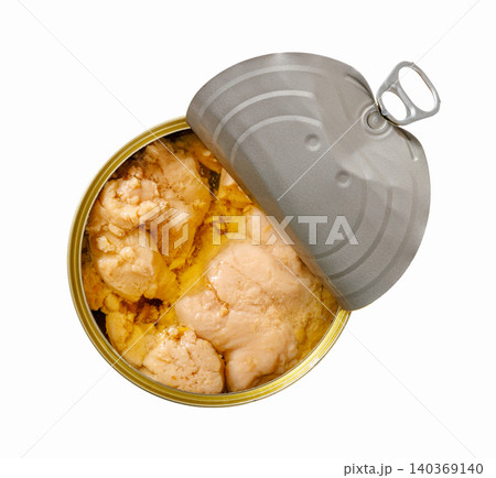 Cod liver canned in an open tin can Cod liver canned in an open tin can 140369140