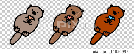 Floating Otter - Hand-drawn Illustration Material (Transparent Image/PNG/JPEG) Floating Otter - Hand-drawn Illustration Material (Transparent Image/PNG/JPEG) 140369973