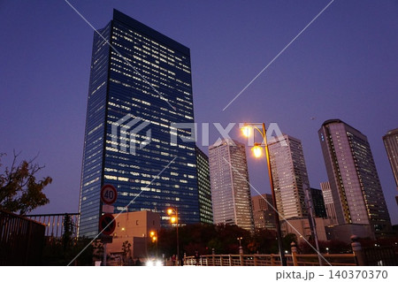 大阪ビジネスパーク夕景 大阪ビジネスパーク夕景 140370370