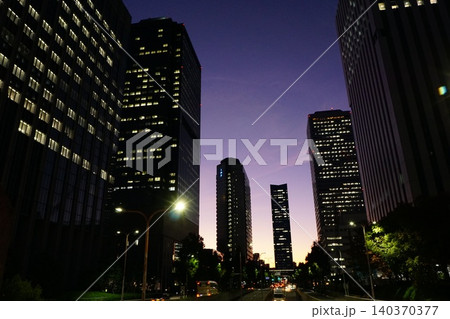大阪ビジネスパーク夕景 大阪ビジネスパーク夕景 140370377