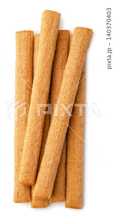 Wafer sticks isolated on a white. Top view Wafer sticks isolated on a white. Top view 140370403