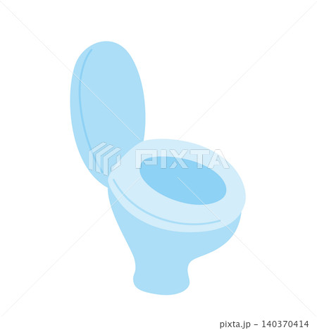シンプルで可愛いトイレのイラスト 白背景 クリップアート シンプルで可愛いトイレのイラスト 白背景 クリップアート 140370414