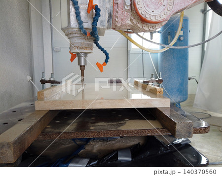 3D robotic relief milling in stone 3D robotic relief milling in stone 140370560