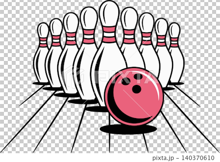 bowling, ball, vector 140370610