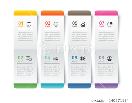 Business infographic column vertical timeline template 8 options steps layout charts. Business infographic column vertical timeline template 8 options steps layout charts. 140371154