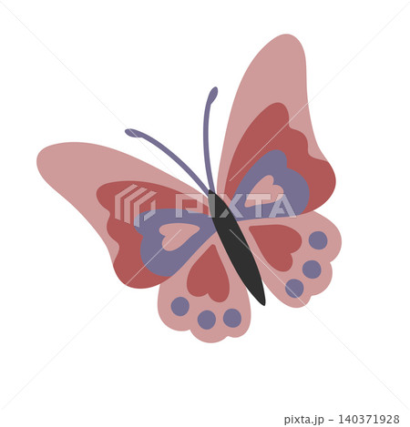 Beautiful fairytale insect vector illustration 140371928