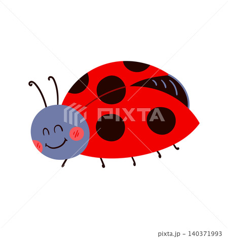 Beautiful fairytale insect vector illustration Beautiful fairytale insect vector illustration 140371993