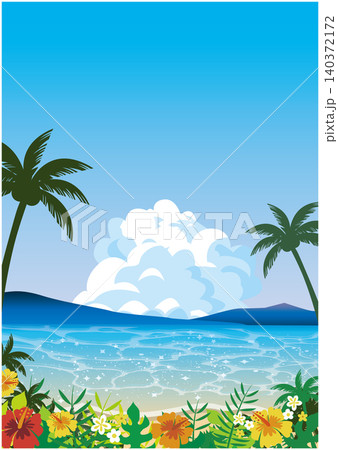 南国の海背景 140372172