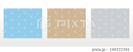 Set of abstract geometric patterns. Seamless vector backgrounds. Colored ornaments Graphic modern patterns Simple lattice graphic design 140372391