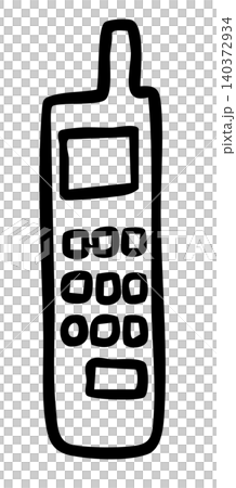 Hand drawn Y2K phone outline for colouring book, communication, calling, trip, device, vacation, travel, leisure, sticker, icon, online shopping, spring, summer, holiday, y2k decoration, entertainment Hand drawn Y2K phone outline for colouring book, communication, calling, trip, device, vacation, travel, leisure, sticker, icon, online shopping, spring, summer, holiday, y2k decoration, entertainment 140372934