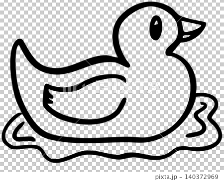 Hand drawn duck in pond outline for kid colouring book, animal, zoo, souvenir shop, cartoon character, comic, cute patch, shirt print, sticker, plush toy, kid doll, trip, travel, vacation, vet, icon Hand drawn duck in pond outline for kid colouring book, animal, zoo, souvenir shop, cartoon character, comic, cute patch, shirt print, sticker, plush toy, kid doll, trip, travel, vacation, vet, icon 140372969
