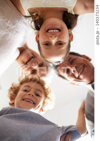 Grandparents, children and portrait smile from below huddle together for bonding connection, vacation or retirement. Elderly couple, kids and face with low angle for holiday care, happiness or love Grandparents, children and portrait smile from below huddle together for bonding connection, vacation or retirement. Elderly couple, kids and face with low angle for holiday care, happiness or love 140373234