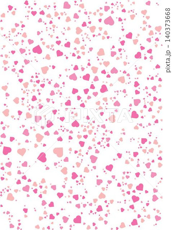 Decorative pink heart confetti background vector illustration featuring scattered romantic elements and soft pastel colors 140373668