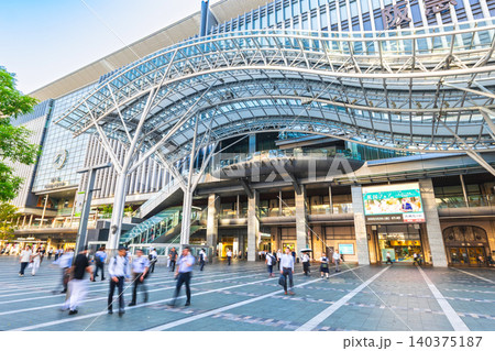 博多駅博多口 朝景 博多駅博多口 朝景 140375187