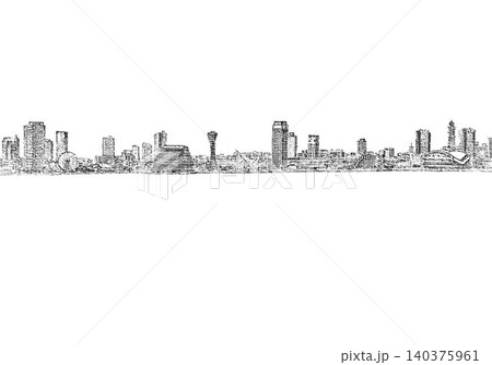 神戸ランドマーク線画 神戸ランドマーク線画 140375961