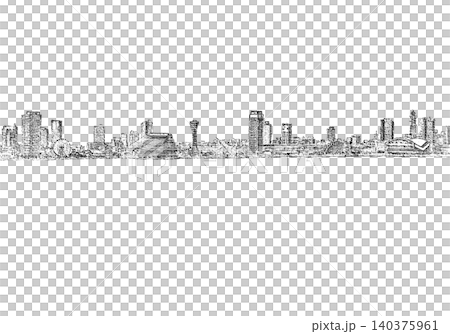 神戸ランドマーク線画 神戸ランドマーク線画 140375961