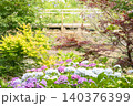 紫陽花が咲く初夏の庭園風景 140376399