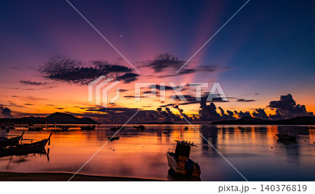 Sunset sky Nature background Beautiful Light Sunset or sunrise over sea Amazing clouds in sunset sky nature light cloud background 140376819
