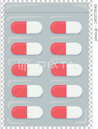 膠囊藥物的向量圖 膠囊藥物的向量圖 140377648