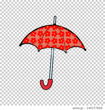 Illustration of umbrella Illustration of umbrella 140377689