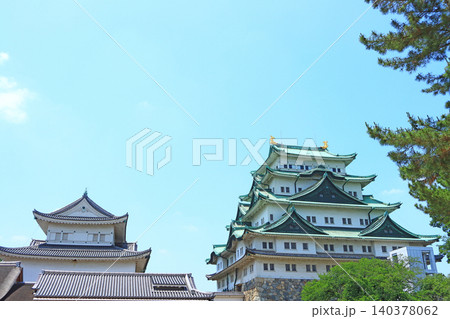 愛知県名古屋市、新緑と名古屋城の風景 愛知県名古屋市、新緑と名古屋城の風景 140378062