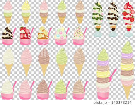 ソフトクリームまとめセット ソフトクリームまとめセット 140378214